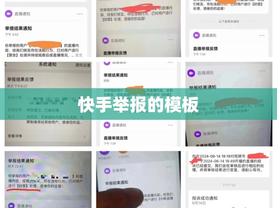 快手举报的模板