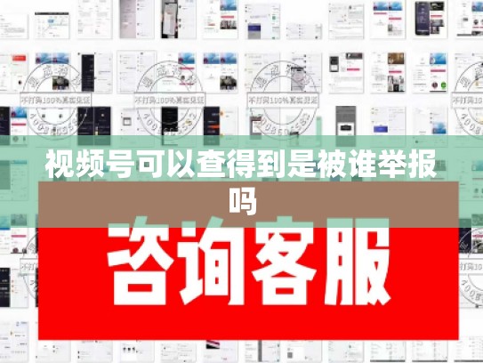 视频号可以查得到是被谁举报吗