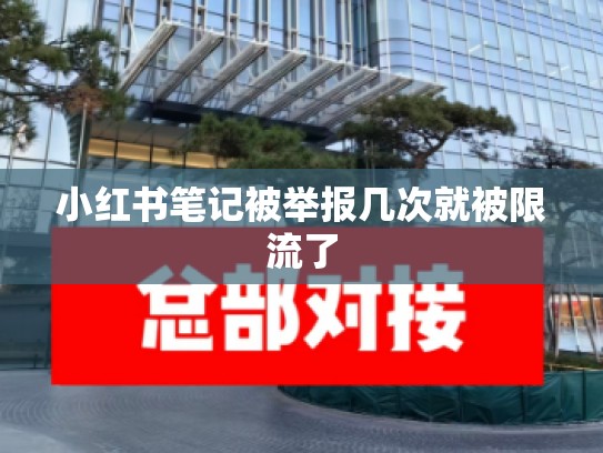 小红书笔记被举报几次就被限流了