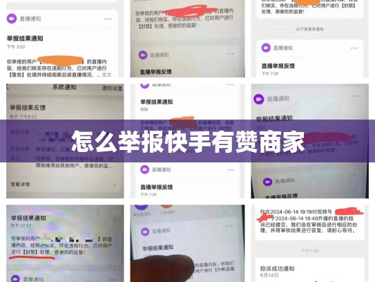 怎么举报快手有赞商家