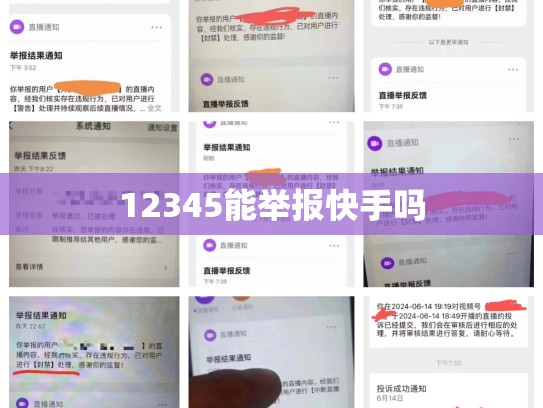 12345能举报快手吗