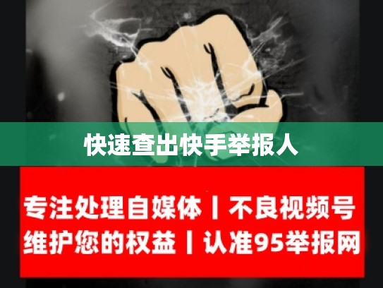 快速查出快手举报人
