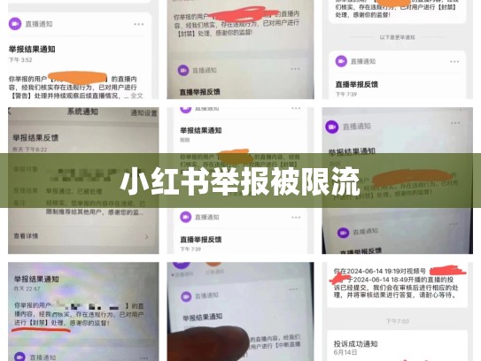 小红书举报被限流