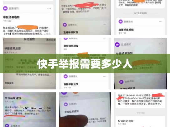 快手举报需要多少人
