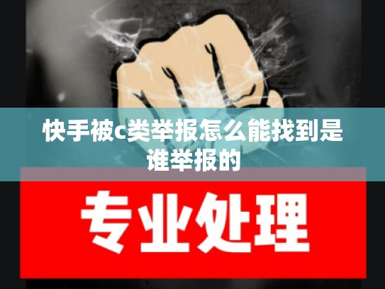快手被c类举报怎么能找到是谁举报的
