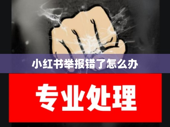 小红书举报错了怎么办