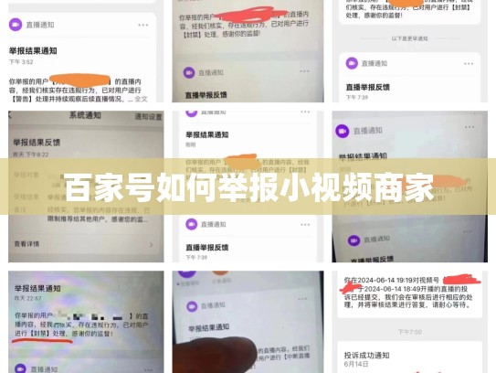 百家号如何举报小视频商家