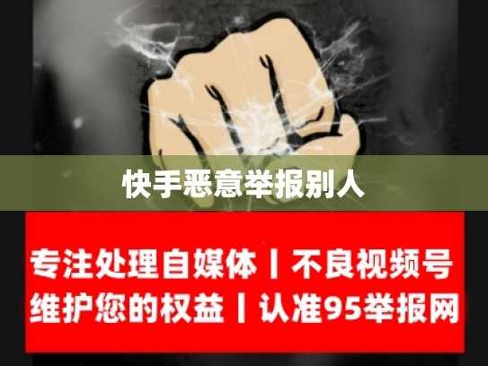 快手恶意举报别人