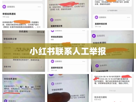 小红书联系人工举报