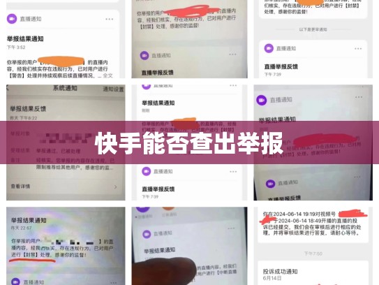 快手能否查出举报