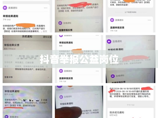 抖音举报公益岗位