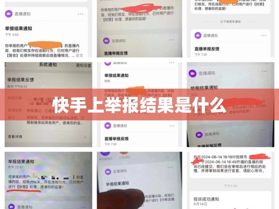 快手上举报结果是什么