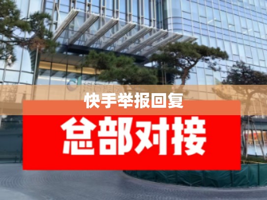 快手举报回复