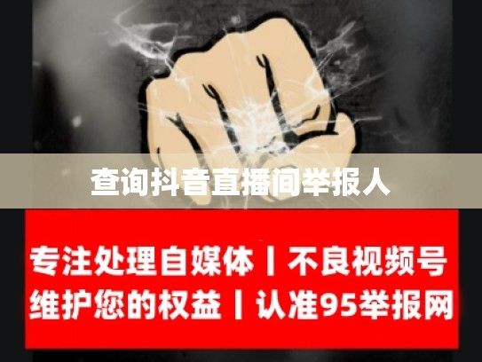 查询抖音直播间举报人