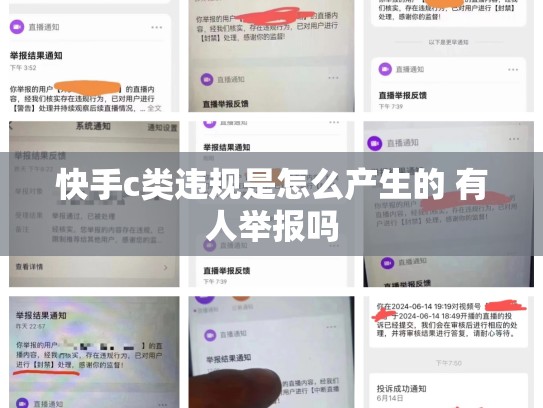 快手c类违规是怎么产生的 有人举报吗