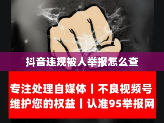 抖音违规被人举报怎么查