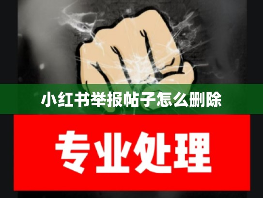 小红书举报帖子怎么删除