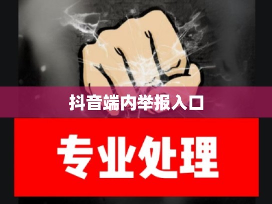 抖音端内举报入口