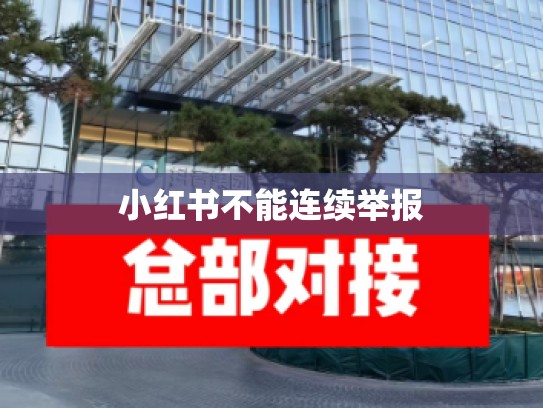小红书不能连续举报