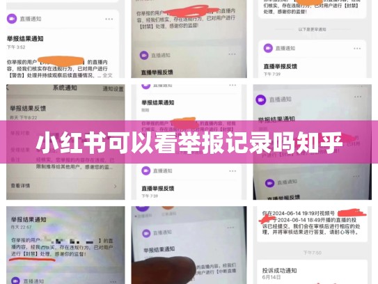 小红书可以看举报记录吗知乎