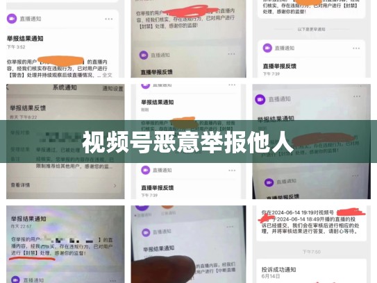 视频号恶意举报他人