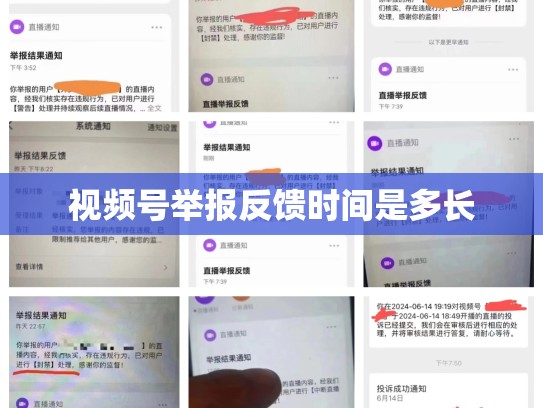 视频号举报反馈时间是多长