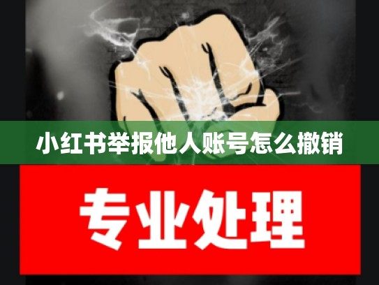 小红书举报他人账号怎么撤销