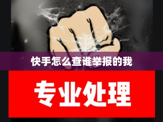 快手怎么查谁举报的我