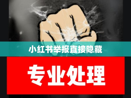 小红书举报直接隐藏