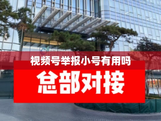 视频号举报小号有用吗