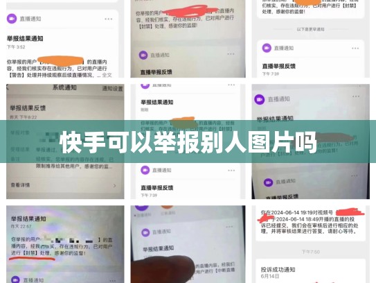 快手可以举报别人图片吗
