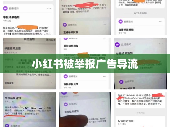 小红书被举报广告导流