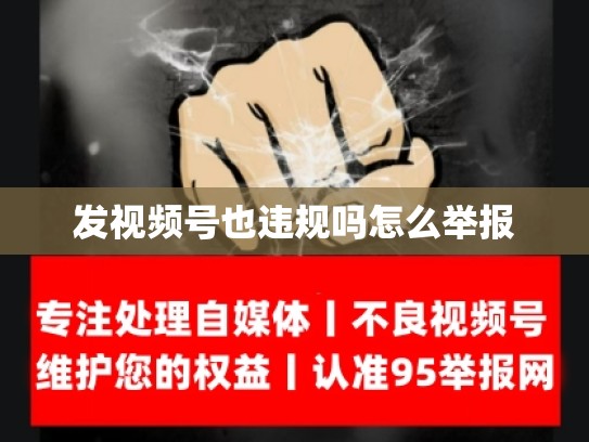 发视频号也违规吗怎么举报
