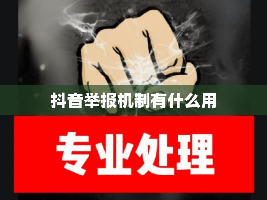 抖音举报机制有什么用