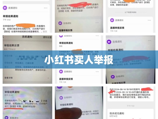 小红书买人举报