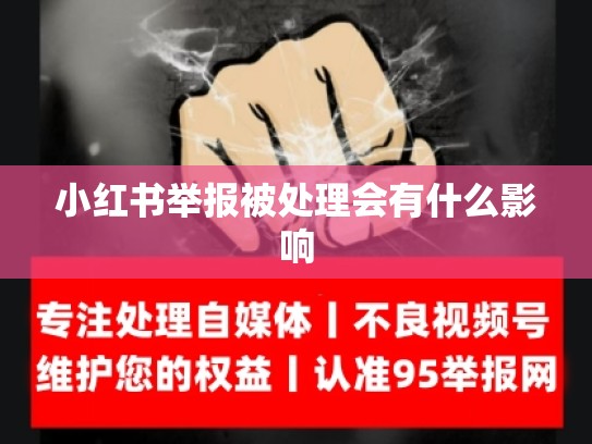 小红书举报被处理会有什么影响