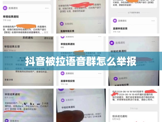 抖音被拉语音群怎么举报