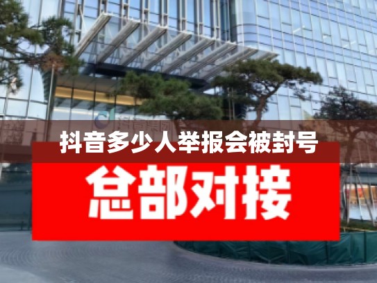 抖音多少人举报会被封号