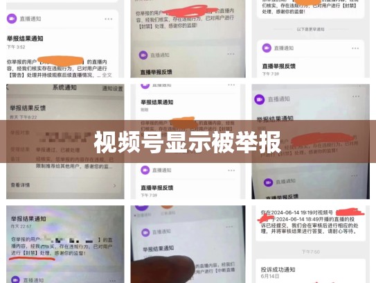 视频号显示被举报