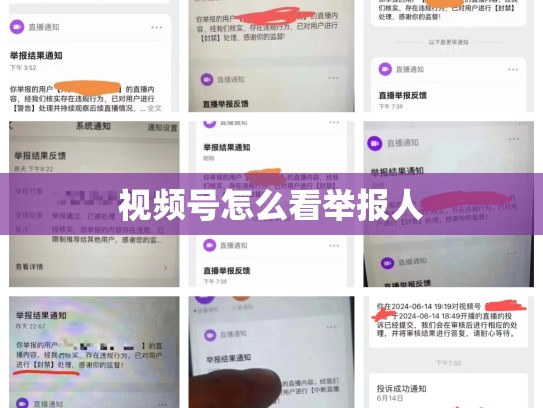 视频号怎么看举报人