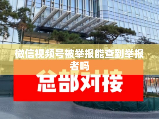 微信视频号被举报能查到举报者吗