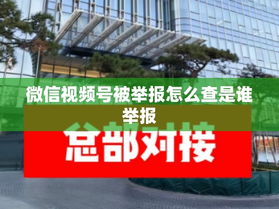 微信视频号被举报怎么查是谁举报