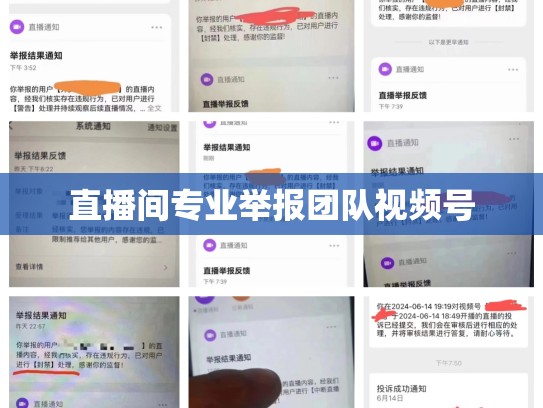 直播间专业举报团队视频号