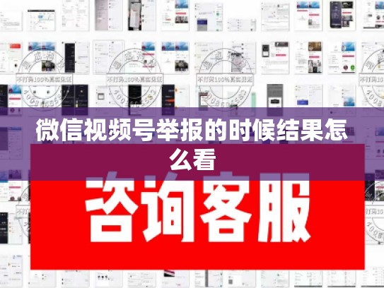 微信视频号举报的时候结果怎么看