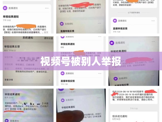 视频号被别人举报