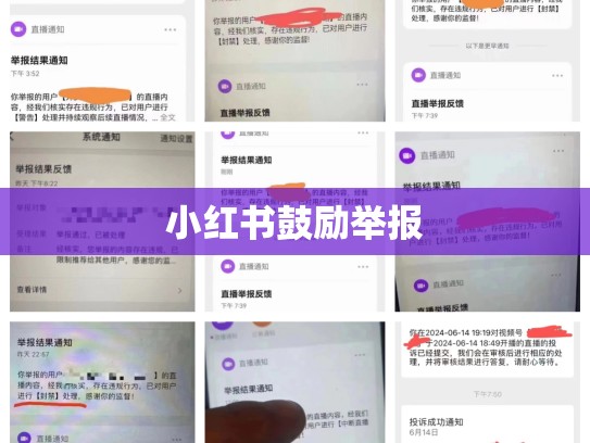 小红书鼓励举报