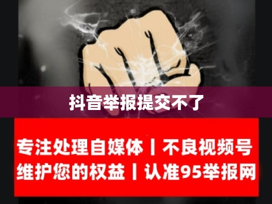 抖音举报提交不了