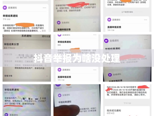 抖音举报为啥没处理