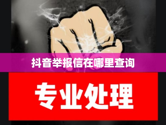 抖音举报信在哪里查询