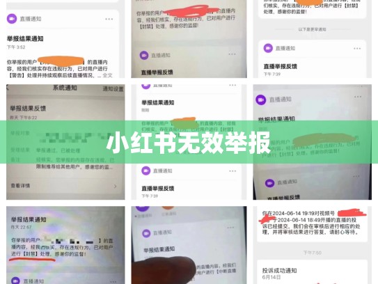 小红书无效举报